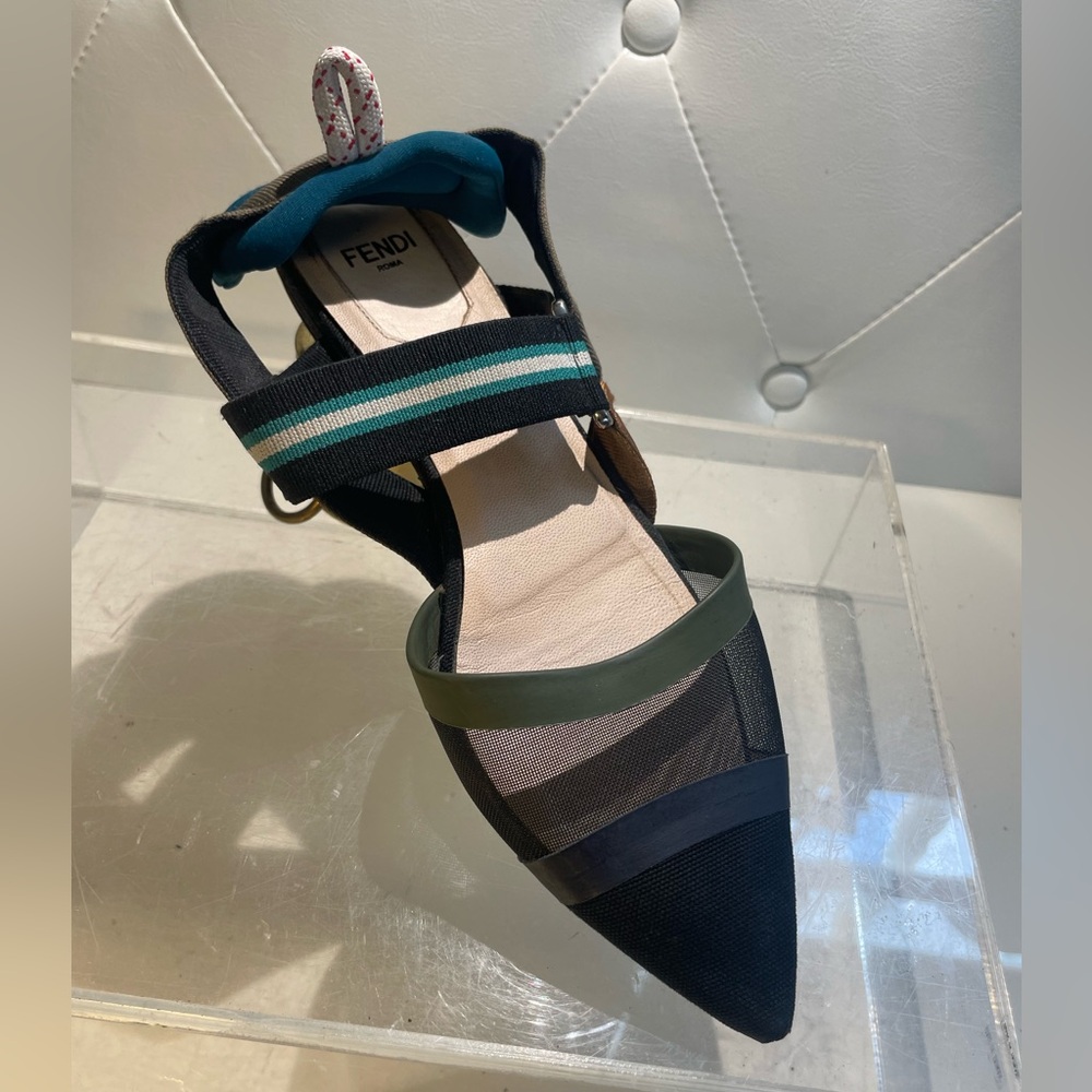 FENDI /shoes / FENDI / colibrí authentic sz 36.5 made in. Italy - Picture 6 of 16